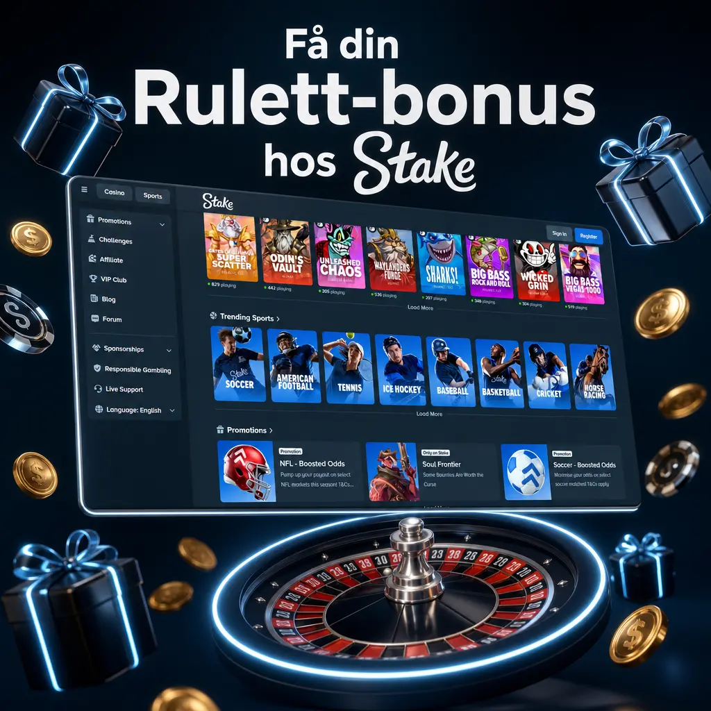 Rulettbord hos Stake kvalifiserer til Wheel Wars-kampanjen med premiepool på 150 000 USD månedlig.