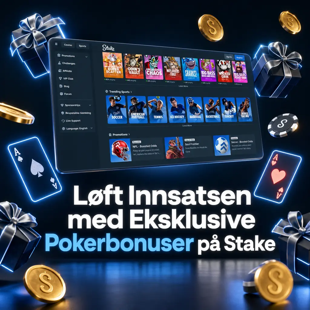 Stake tilbyr Wheel Wars-kampanje med 150 000 USD i premier for pokerspillere, pluss VIP-cashback og reloadbonuser.
