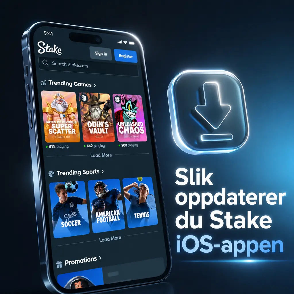 Instruksjoner for å oppdatere Stake iOS-appen på iPhone og iPad for bedre ytelse og sikkerhet