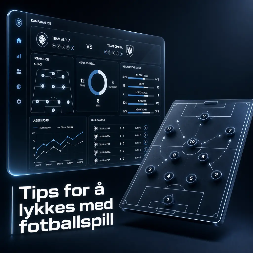 Tips for å lykkes med fotballspill hos Stake: analyser lagform, følg statistikk og sett budsjett for smarte spill.