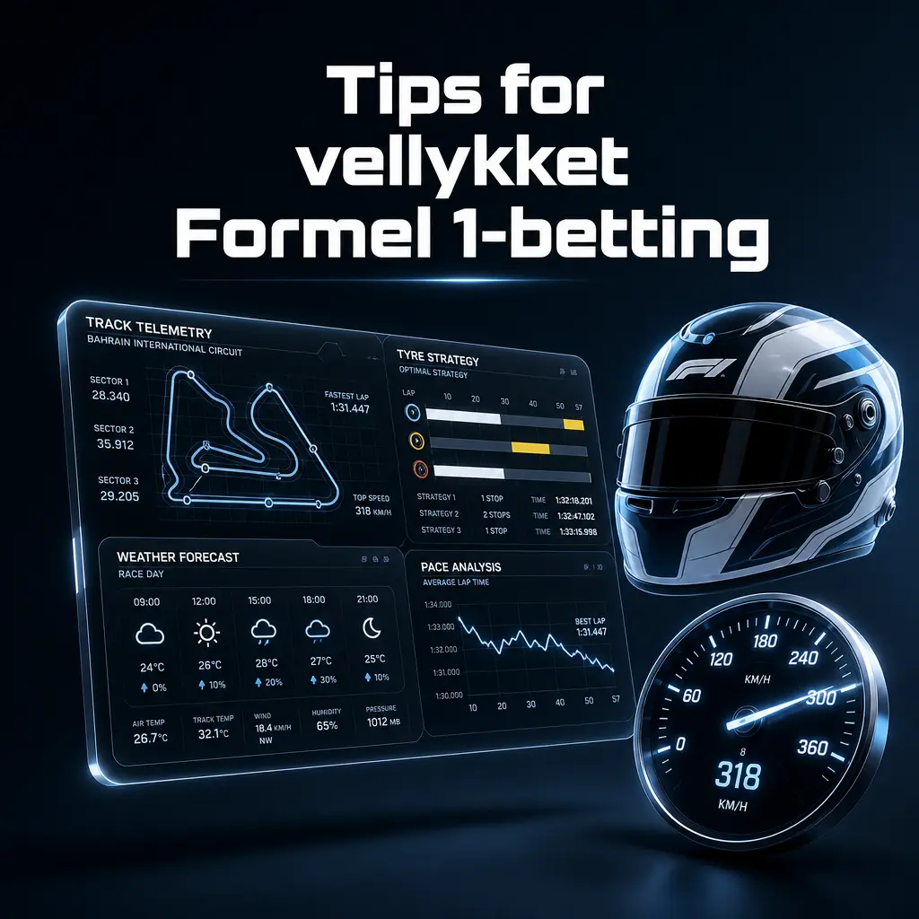Fire tips for smart Formel 1-betting: følg form, vurder bane og vær, bruk kvalifisering og sett fast budsjett.